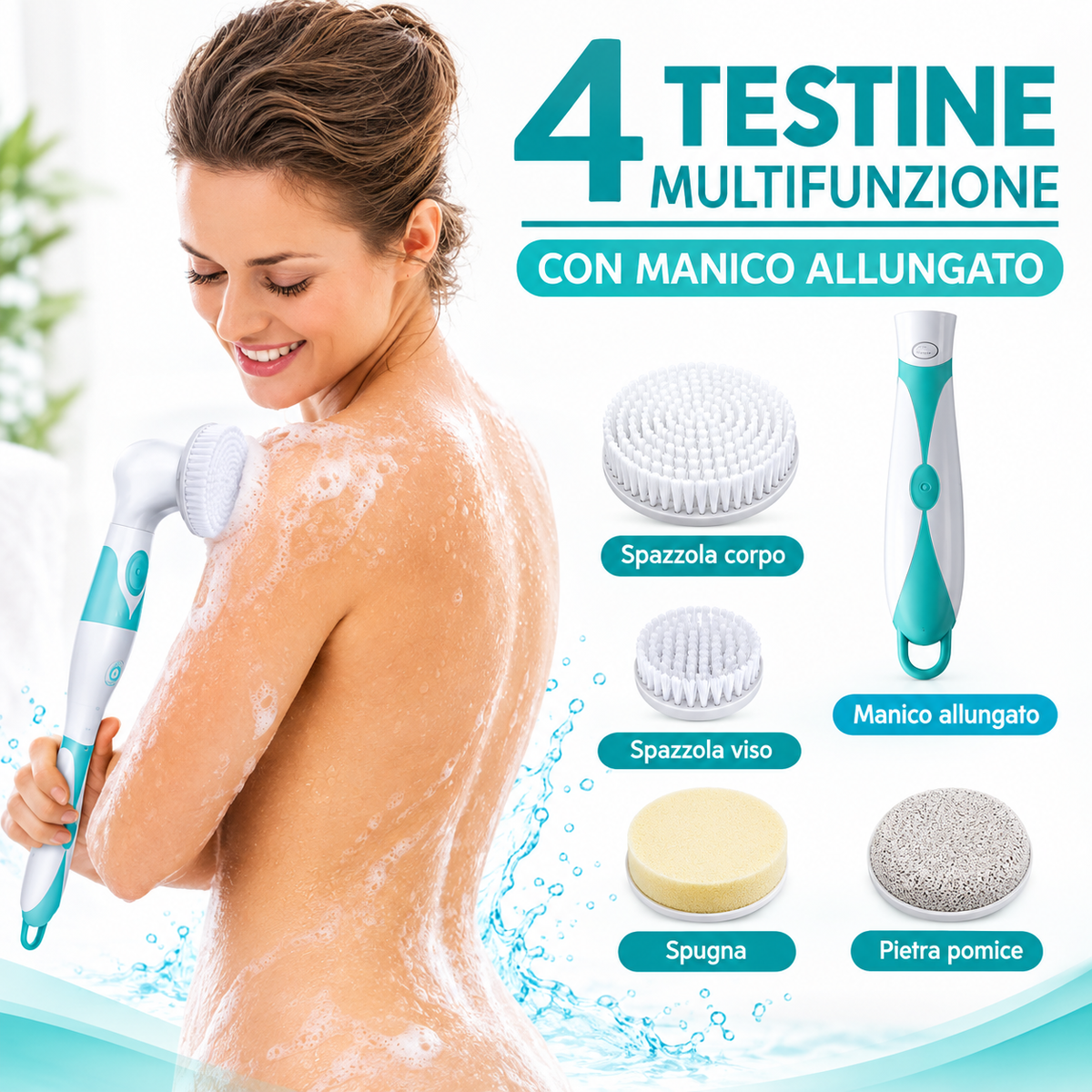 PureSkin Pro – Spazzola Elettrica per la Pulizia di Viso e Corpo