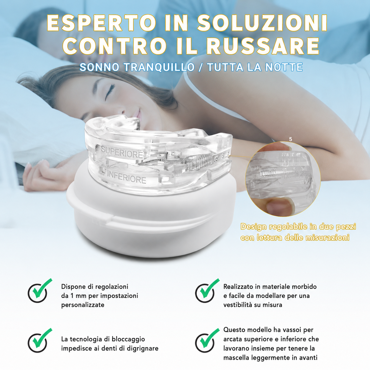SilentSleep Pro- Dispositivo Antirussamento